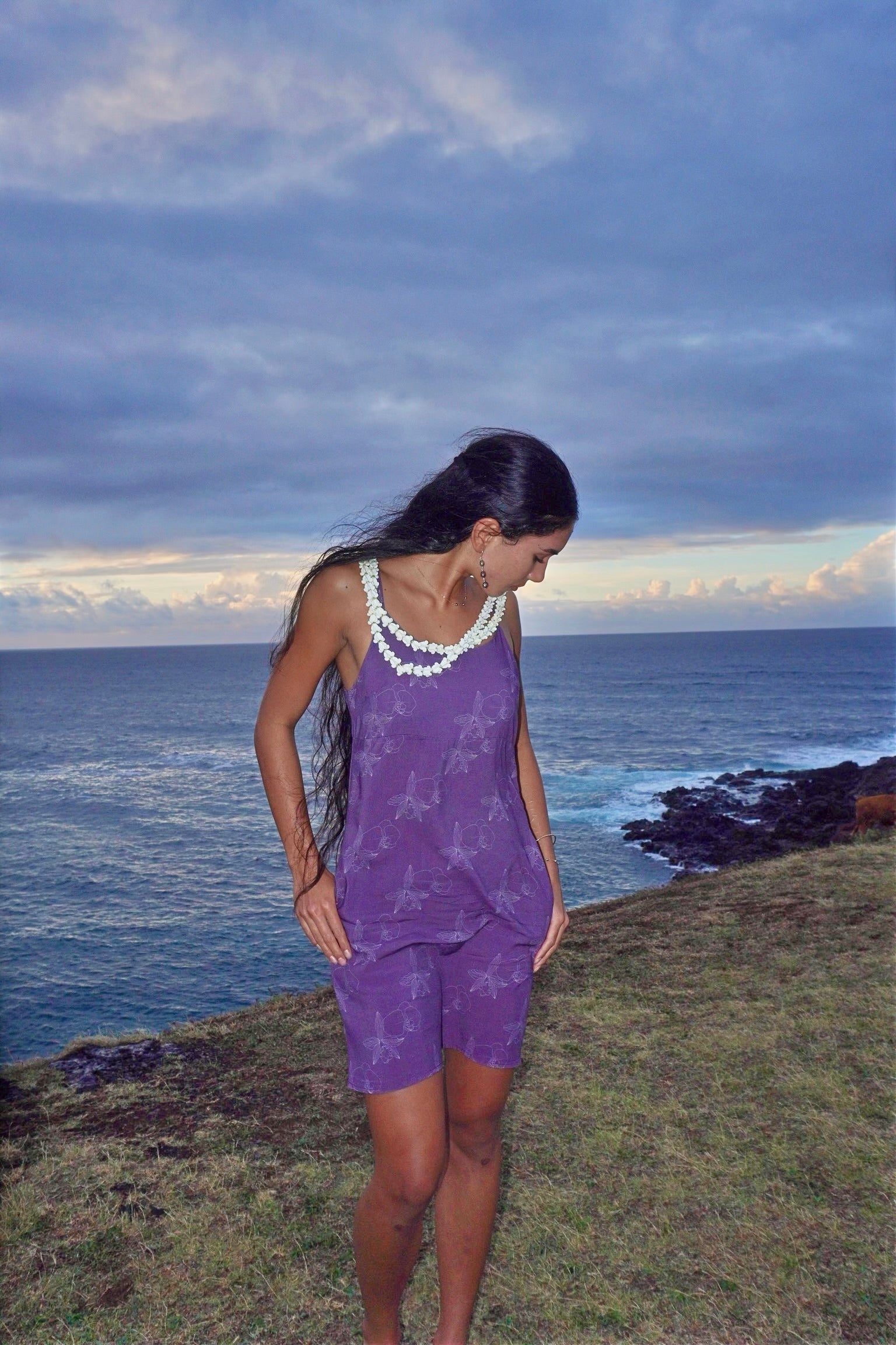Orchid Spaghetti Strap Mini Dress