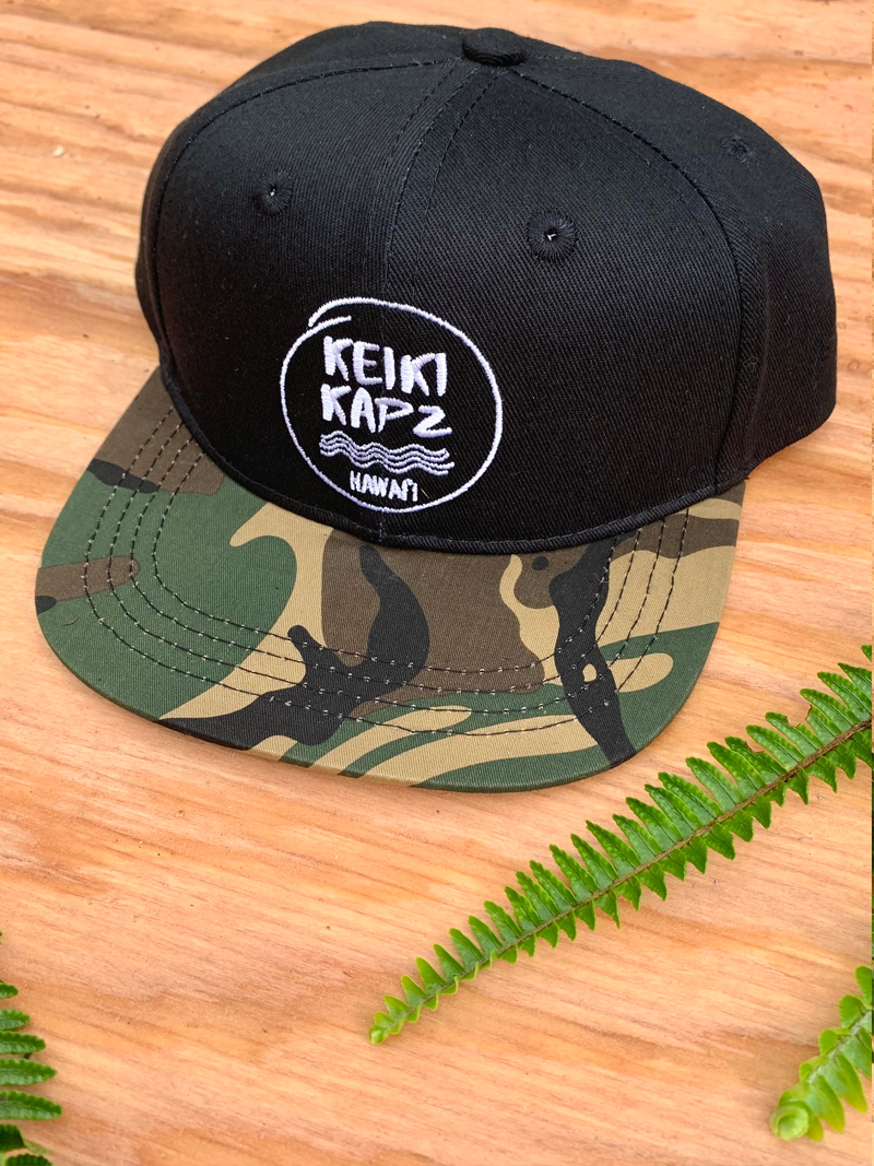 Black and Camo Snapback Pāpale