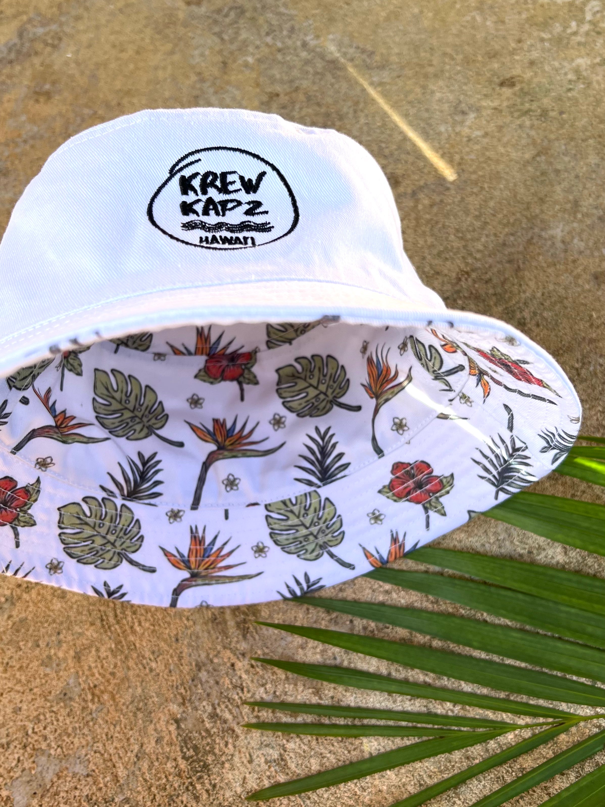 Adult Reversible Flower Bucket Pāpale